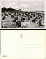 Ansichtskarte Kühlungsborn Strand Strandkörbe Ostsee Ostseebad 1940 - Kühlungsborn