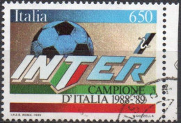 Italia 1989 Inter Campione D'Italia - 1981-90: Oblitérés