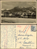 Ansichtskarte Sonthofen Karpathenkaserne Im Winter 1938  Gel. 1948 - Sonthofen