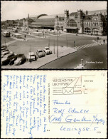 Postkaart Haarlem Bahnhof Station, Autos U.a. Volkswgen VW Käfer 1960 - Haarlem