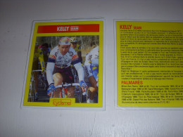 CYCLISME COUPURE 12x10 MIROIR Du CYCLISME Sean KELLY FESTINA HISTOIRE PALMARES - Cyclisme