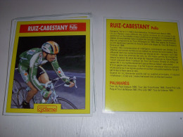 CYCLISME COUPURE 12x10 MIROIR Du CYCLISME Pello RUIZ CABESTANY GATORADE - Cyclisme