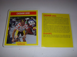 CYCLISME COUPURE 12x10 MIROIR Du CYCLISME Davide CASSANI MAILLOT A POIS - Cyclisme