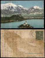 Postcard Bled Veldes Panorama-Ansicht Mit Berg Stol 1913 - Slowenien