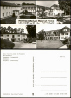 Neu Fahrland-Potsdam DDR Mehrbildkarte Kliniksanatorium Heinrich Heine 1983 - Neu Fahrland