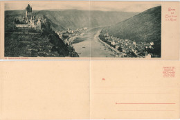 Ansichtskarte Cochem Kochem Panorama-Ansicht, 2-teilige Klappkarte 1910 - Cochem