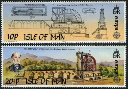 Isle Of Man 1983 MNH 2v, Large Waterwheel, Designed By R Casement - Fisica