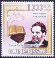 Nobel Literature Winner Giosue Carducci, Guinea Bissau 2009 MNH - Nobelpreisträger