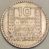 France - 10 Francs 1931, KM# 878, Silver (#4132) - 10 Francs