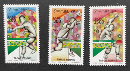SOMALIA 2000 - NEUF**/MNH - LUXE - Série Complète Mi 836 / 838 - YT 735 /737 - TENNIS DE TABLE PING PONG - Somalie (1960-...)