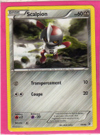 Carte Pokemon Francaise 2013 Xy Bienvenue à Kaloa 19/39 Scalpion 60pv Bon Etat - XY