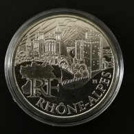 10 EURO REGIONS ARGENT 2011 RHONE ALPES / FRANCE SILVER EUROS - France