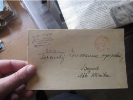 Nyomtatvany Kezpenzel Bermentesitett Budapest To Szeged 1943 Red Seal Porto - Brieven En Documenten