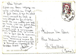 MARIANNE DE COCTEAU HAUTES SAVOIE CP 1964 CONVOYEUR LE FAYET A AIX LES BAINS SUR MARIANNE COCTEAU - 1961 Marianne De Cocteau