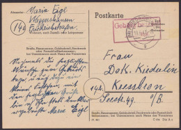 Friedrichshafen: Karte Mit Ra "Gebühr Bezahlt", 19.6.47, Sauberer Bedarf - Lettres & Documents