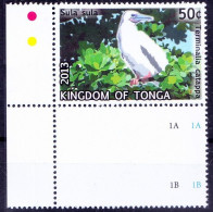 Red-footed Booby, Sea Birds, Tonga 2013 MNH Corner - Marine Web-footed Birds