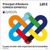 Andorra (Spanish Post).2023.Europa CEPT.Peace – The Highest Value Of Humanity.1 V. ** . - 2023