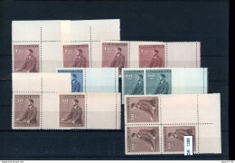 DR, Böhmen Und Mähren, Xx, X, A5 Steckkarte Mit Div Leerfeldern, Randmarken Mit Sternchen - Unused Stamps