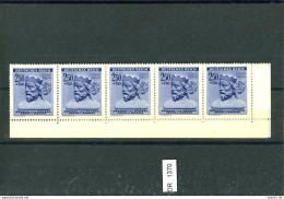 DR, Böhmen Und Mähren, Xx, 116 Im 10er Unterrandstreifen Mit Plattenfehler - Unused Stamps