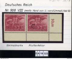 Deutsches Reich , 908 VIII , PLF / Abart - Siehe Foto  - Errors & Oddities