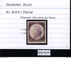 Deutsches Reich , 810 , PLF / Abart - Siehe Foto - Variétés & Curiosités