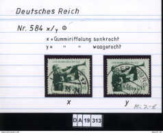 Deutsches Reich , 584 , PLF / Abart - Siehe Foto - Varietà & Curiosità