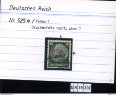 Deutsches Reich , 525 , PLF / Abart - Siehe Foto - Variétés & Curiosités