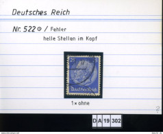 Deutsches Reich , 521 , PLF / Abart - Siehe Foto - Abarten & Kuriositäten