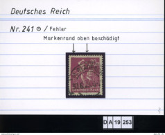 Deutsches Reich , 241   , PLF / Abart - Siehe Foto - Errors & Oddities