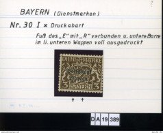 AD Bayern , D 30 I  , PLF / Abart - Siehe Foto - Neufs