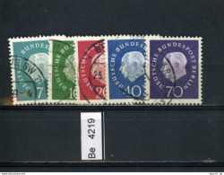 Berlin, O, 182 - 186 Heuss - Used Stamps