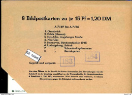 Bundesrepublik, P86, A7/49- A7/56 Mi 14,00 - Postcards - Mint