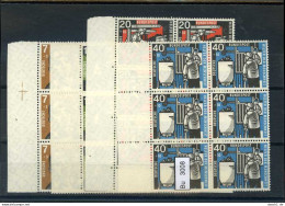 Bundesrepublik, Xx, 270 - 273 Sechserbogenteil Vom Rand - Unused Stamps