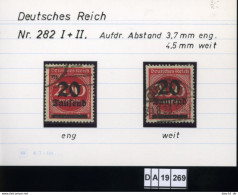 Deutsches Reich , 5 Lose U.a. 291 , PLF / Abart - Siehe Foto - Abarten & Kuriositäten