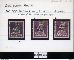 Deutsches Reich , 5 Lose U.a. 122 , PLF / Abart - Siehe Foto - Plaatfouten & Curiosa
