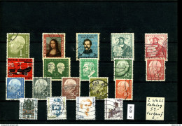 Kleine Sammlung Auf 6 A5-Karten, (x), X, Xx, O, 2. Wahl, 6 Lose U.a. Bund - Used Stamps