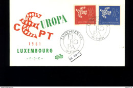 Luxemburg, FDC, 3 Lose U.a.  EUROPA CEPT 1962 - FDC