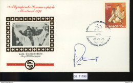 Schweiz, Olympiade 1976, Sonderbrief Zur Broncemedallie J. Röthlisberger Mit Unterschrift - Storia Postale