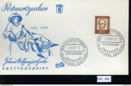 Berlin, FDC, 5 Lose U.a. 1961, Mi.-Nr. 208 - Sonstige & Ohne Zuordnung