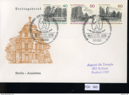 Berlin, FDC, 6 Lose U.a. 1979, Mi.-Nr. 607-610 - Altri & Non Classificati