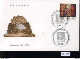 Berlin, FDC, 6 Lose U.a. 1979, Mi.-Nr. 607-610 - Other & Unclassified