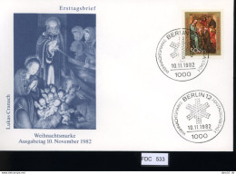 Berlin, FDC, 6 Lose U.a. 1982, Mi.-Nr. 688 - Autres & Non Classés