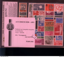 DDR, 3 Lose U.a. Steckkarte Mit Marken Und Sätzen (alter Verkaufspreis DM 39,80) - Ungebraucht