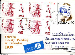 Polen, 6 Lose U.a., Ganzsache Mit Mehrfachfrankaturen  - Enteros Postales