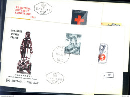 Österreich, 4 Lose U.a., Je 4 Versch. FDCs - FDC