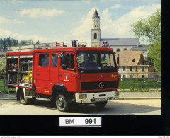 Feuerwehr, Bund - Sonderpostkarte Nicht Gelaufen - Löschfahrzeug LF 8/6 814 AF - Firemen
