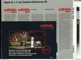 Märklin Und Andere, Diverse Prospekte Aus Der Zeit Um 1985/90, Geringe Gebrauchsspuren - German