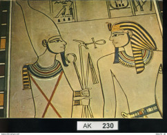 AK230, Ägypten, Gott Osiris Gewährt Dem Pharao Ewiges Leben - Arqueología