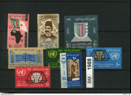 Ägypten, Xx, Konvolut Auf A6-Karte, Aus 1962 - 1963, Sätze,  U.a. - Neufs
