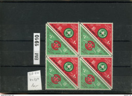 Ägypten, Xx, Konvolut Auf A6-Karte, 222-223, 4- Block Zusammendruck - Unused Stamps